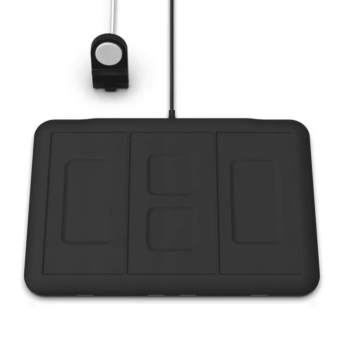 Mophie 4-in-1 Wireless Charging Mat 10W Qi Certified Charge Pad Phone Watch Airpods
