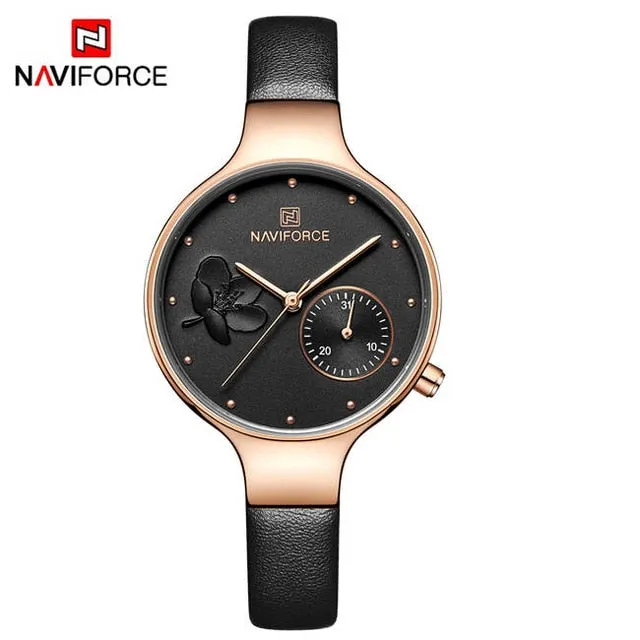 NAVIFORCE Women Fashion Blue Quartz Watch