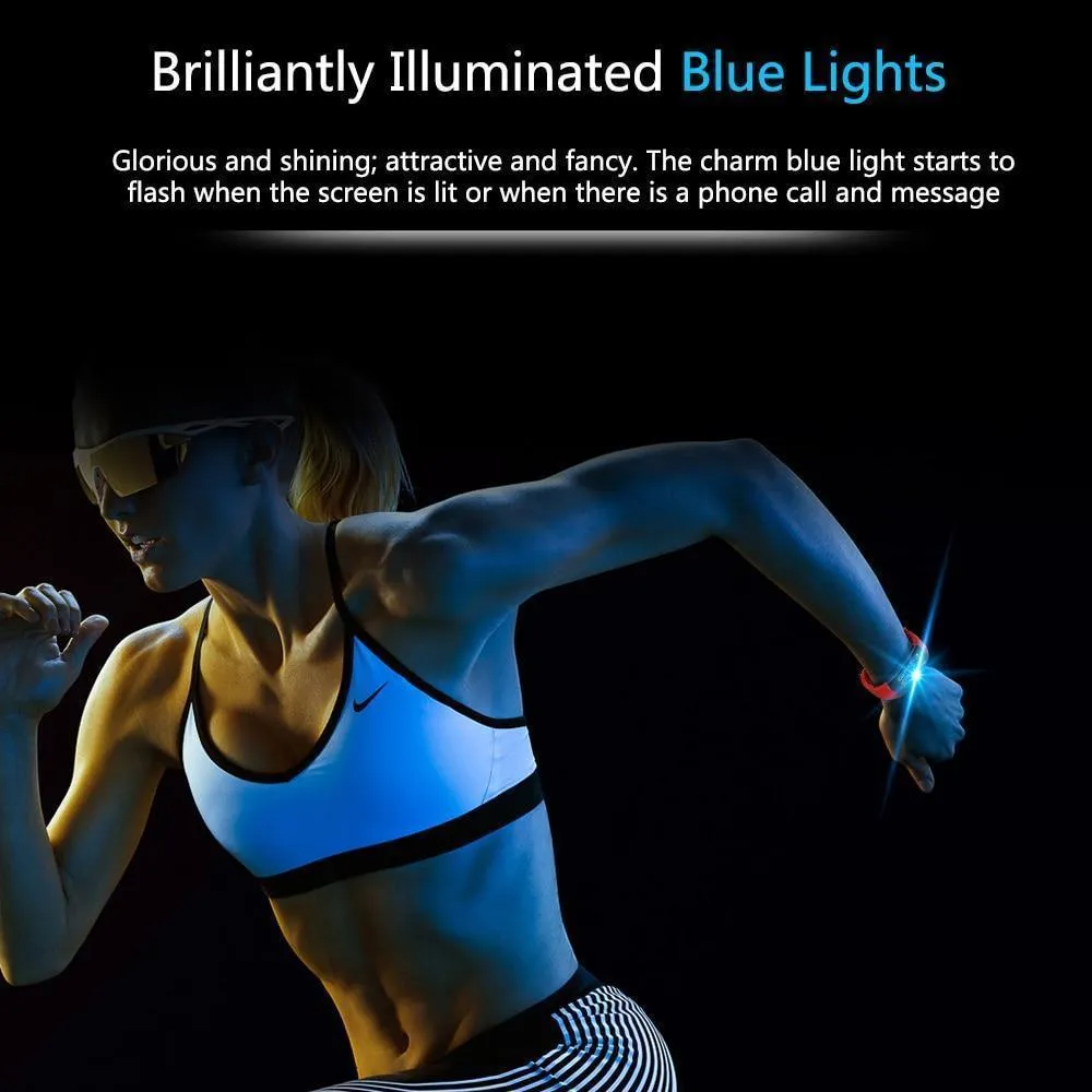 New Heart Rate Blood Pressure Fitness Bracelet IP67 Waterproof Sport Smart Band For iPhone Android
