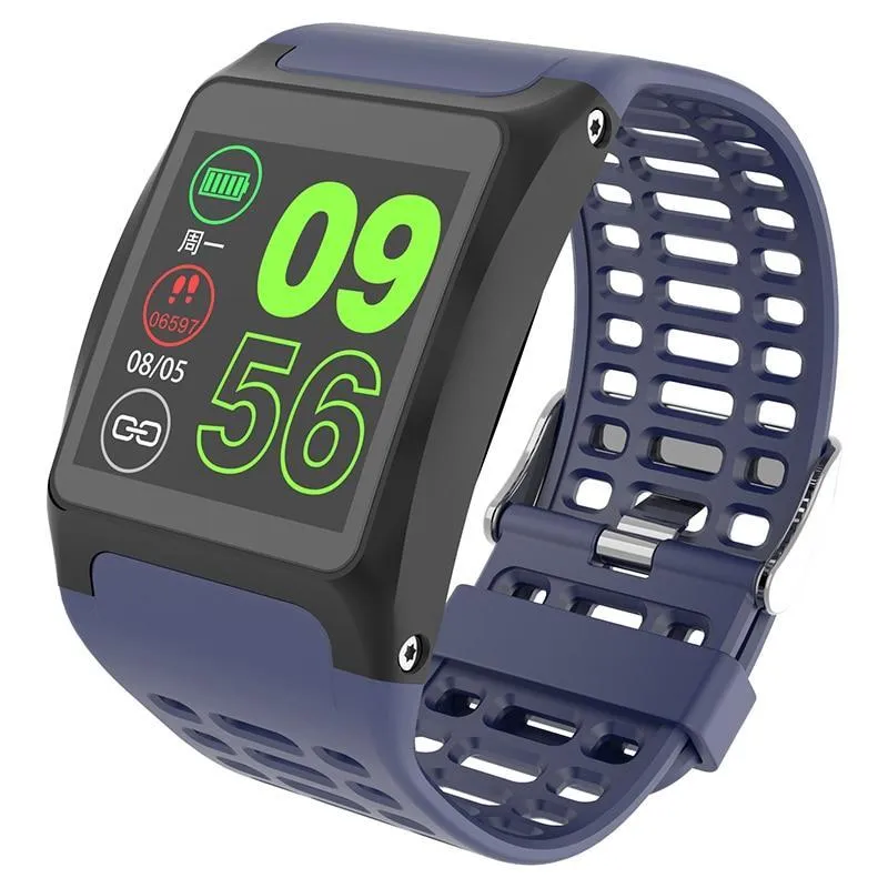 New IP67 Waterproof Bluetooth Pedometer Heart Rate Monitor Colour Display Smart Watch For Android iOS