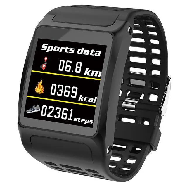 New IP67 Waterproof Bluetooth Pedometer Heart Rate Monitor Colour Display Smart Watch For Android iOS
