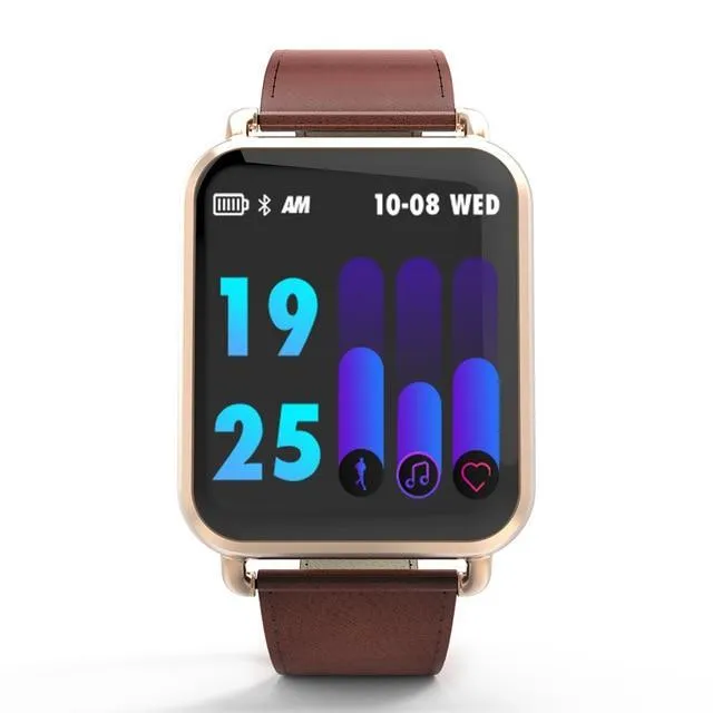 New IP67 Waterproof Dynamic Blood Oxygen Pressure Pedometer Fitness Tracker Heart Rate Smartwatch For Android iPhones