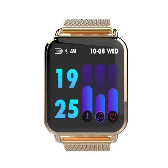 New IP67 Waterproof Dynamic Blood Oxygen Pressure Pedometer Fitness Tracker Heart Rate Smartwatch For Android iPhones
