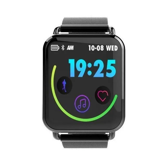 New IP67 Waterproof Dynamic Blood Oxygen Pressure Pedometer Fitness Tracker Heart Rate Smartwatch For Android iPhones