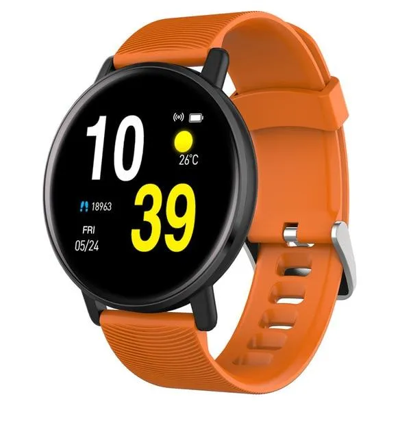 New IP67 Waterproof Heart Rate Monitor Fitness Tracker Watch Music Control Pedometer Smartwatch For iOS Android Gifts