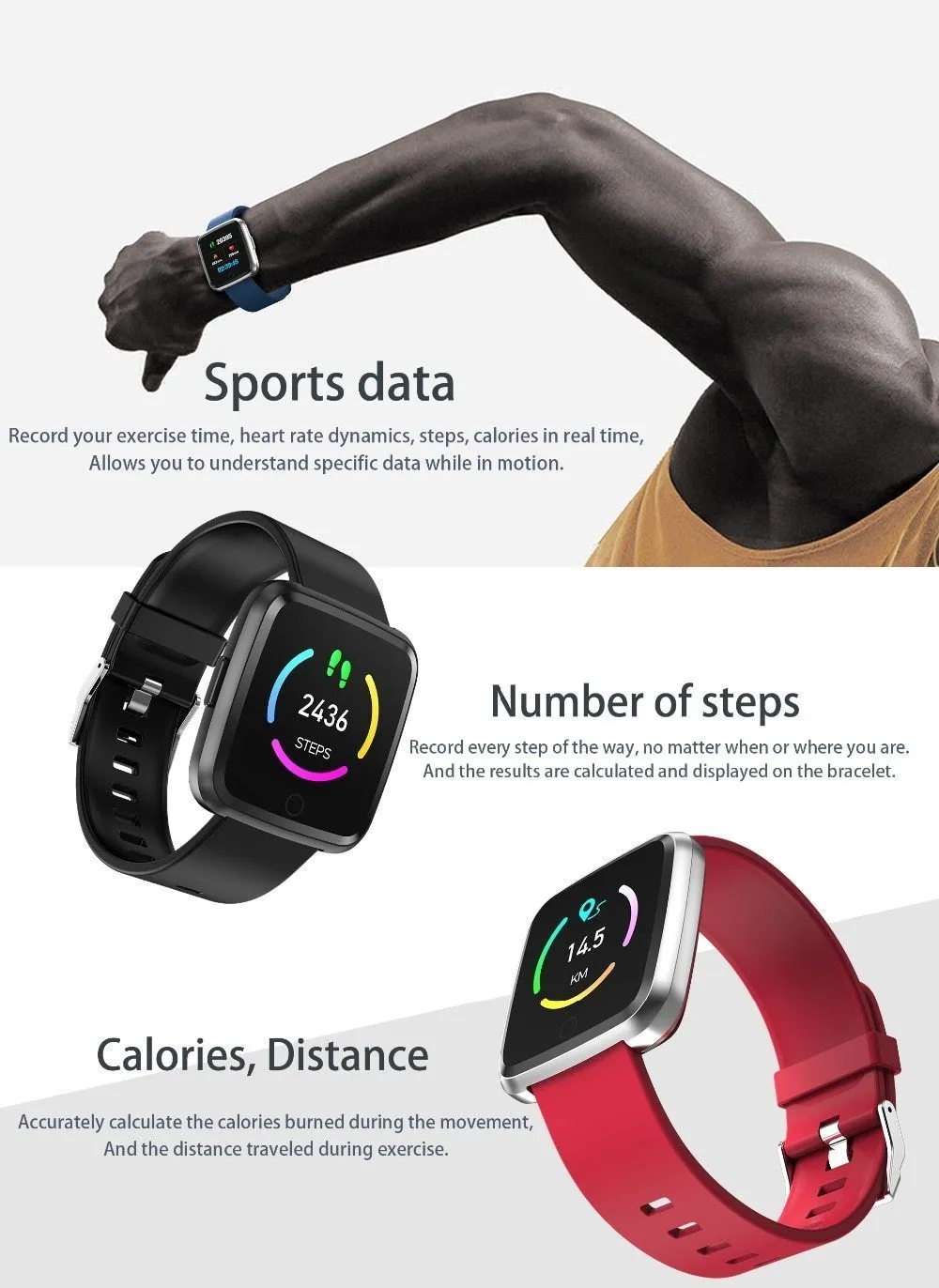 New Long Standby Time Smart Watch Blood Pressure Oxygen Smartwatch Waterproof Heart Rate Monitor for IOS Android