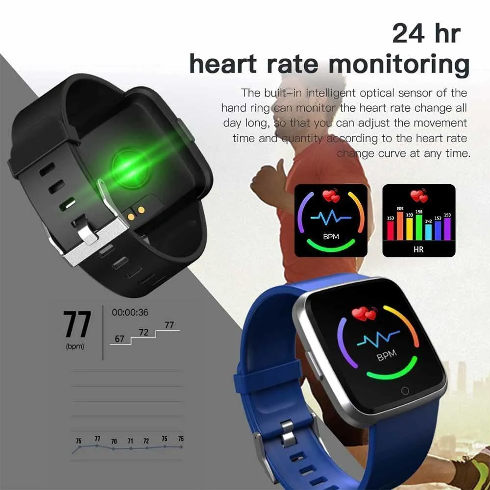 New Long Standby Time Smart Watch Blood Pressure Oxygen Smartwatch Waterproof Heart Rate Monitor for IOS Android
