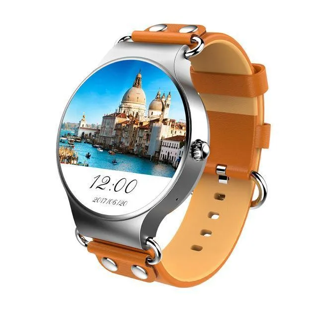New Luxury 3G Android Smartwatch Phone with Quad Core 1.0GHz 8GB ROM GPS Heart Rate Pedometer