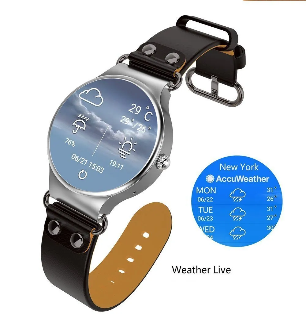 New Luxury 3G Android Smartwatch Phone with Quad Core 1.0GHz 8GB ROM GPS Heart Rate Pedometer