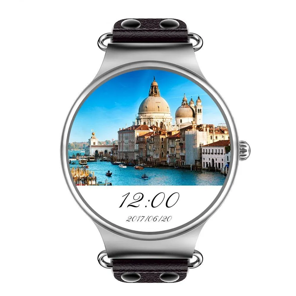 New Luxury 3G Android Smartwatch Phone with Quad Core 1.0GHz 8GB ROM GPS Heart Rate Pedometer