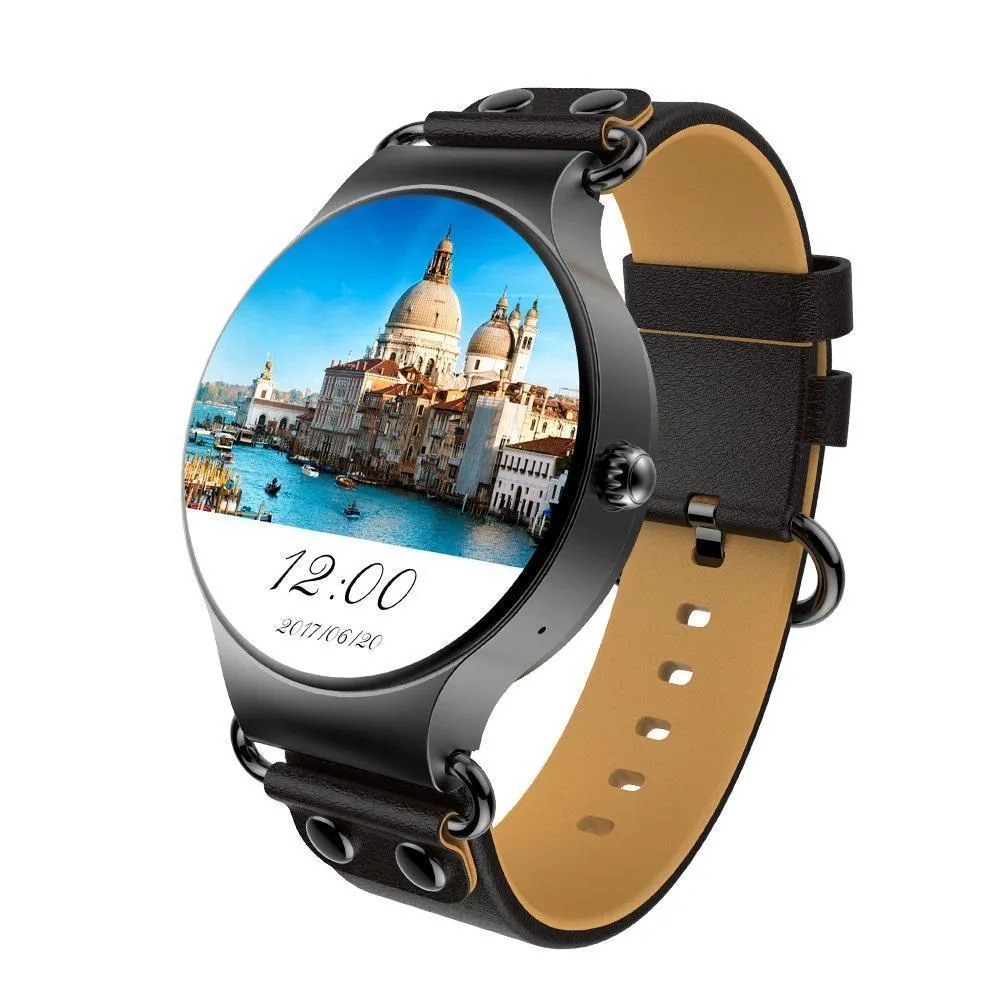 New Luxury 3G Android Smartwatch Phone with Quad Core 1.0GHz 8GB ROM GPS Heart Rate Pedometer