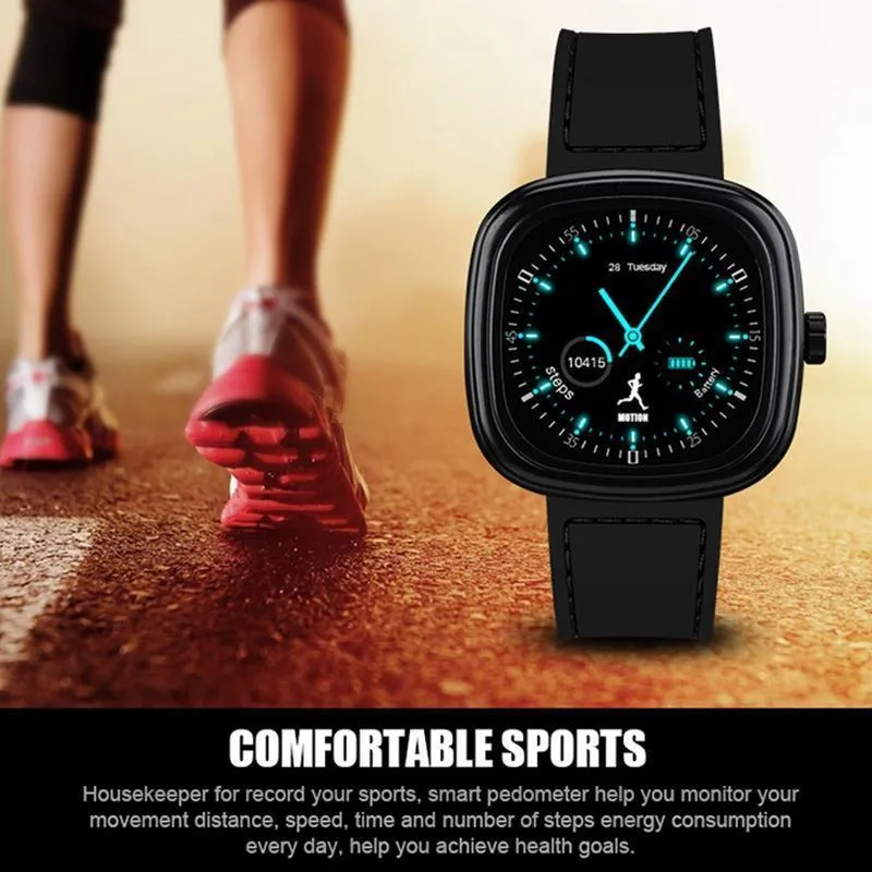 New Luxury Sports Bluetooth Smart Watch with Heart Rate Monitor Smartwatch Clock Touch Screen Android