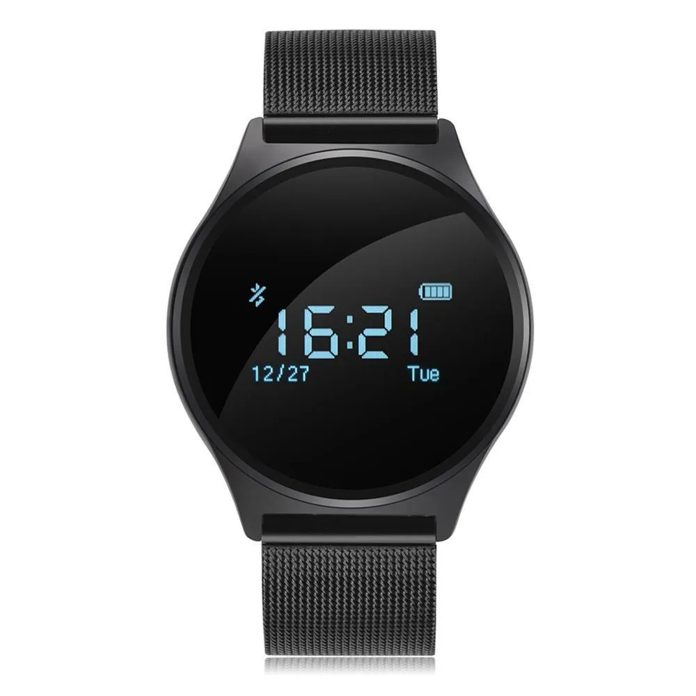 New Oval Bluetooth Smart Watch Blood Pressure Heart Rate Monitor Sport Smart Wristband for Android IOS