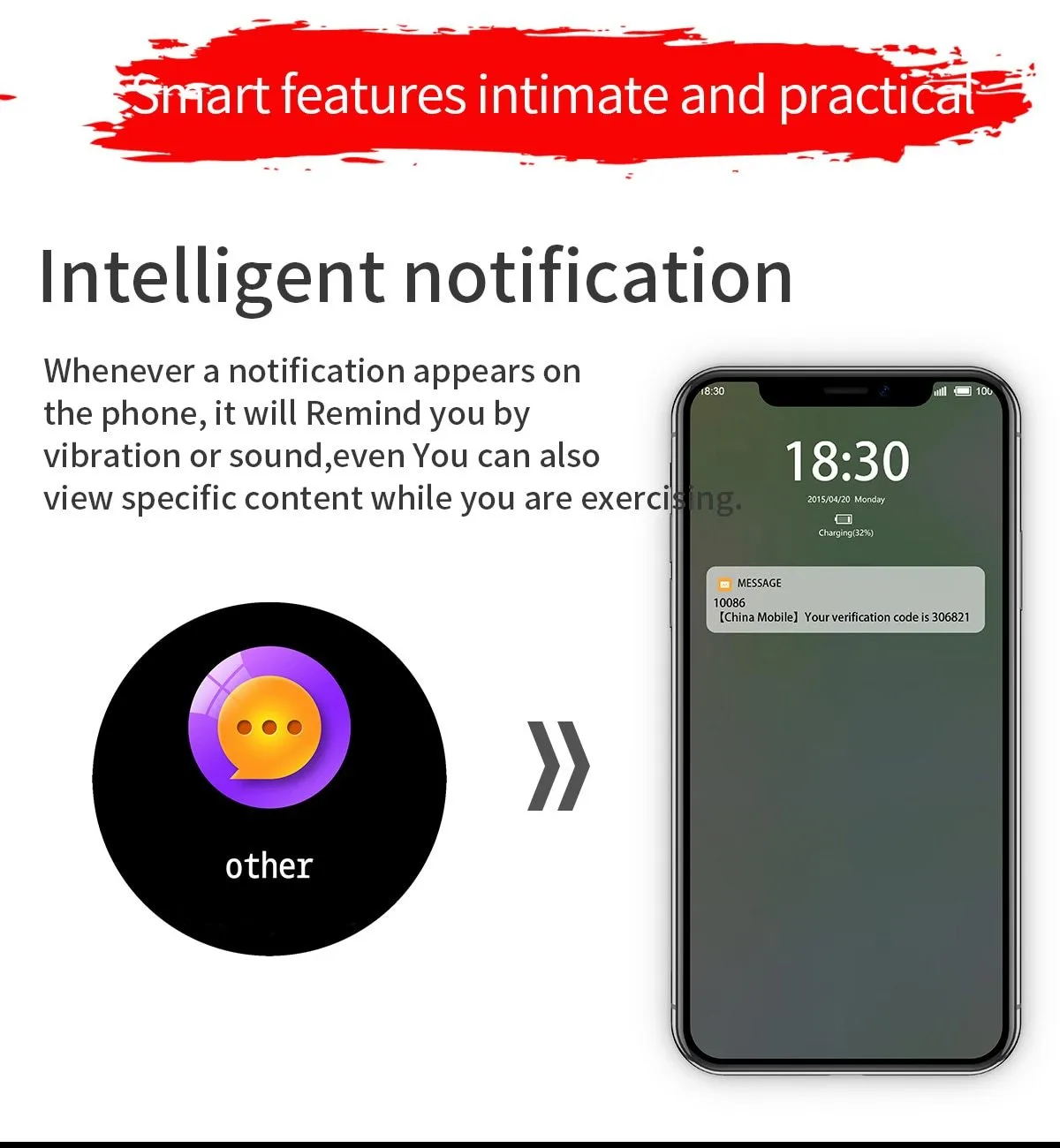 New Waterproof Heart Rate Monitor Fitness Tracker Smart Watch For iPhone Xiaomi