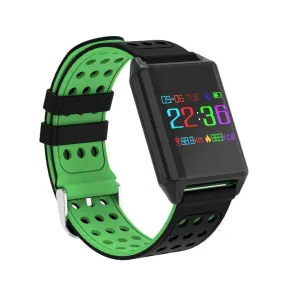 OLED Colour Screen Smart Watch Blood Oxygen Pressure Heart Rate Monitor Pedometer for Android IOS Windows