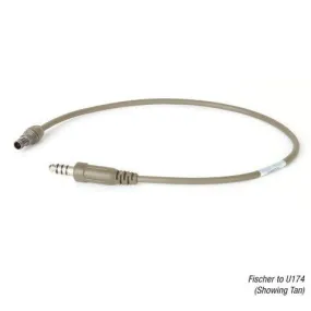 Ops-Core AMP U174 Downlead Cable | Monaural, Stereo & Mono-Binaural