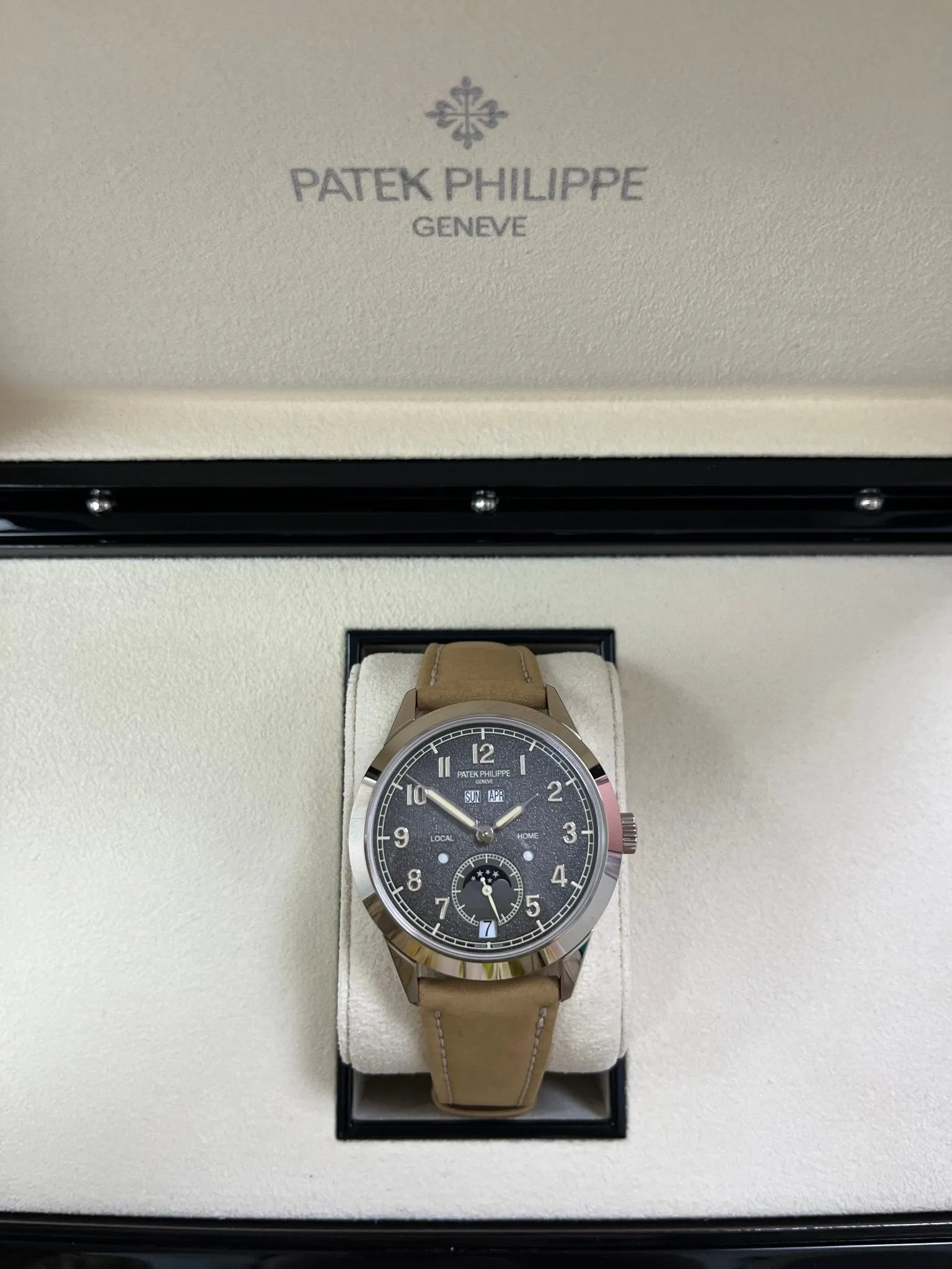 Patek Philippe Annual Calendar Travel Time White Gold (Reference # 5326G)
