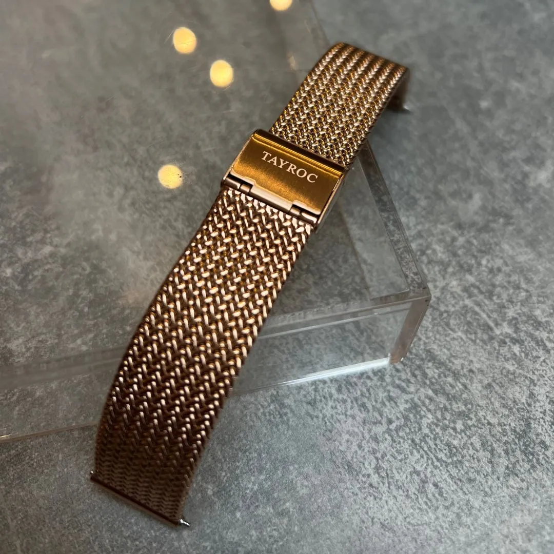 Rose Gold Mesh Strap 18mm