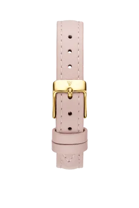 Rose Leather Strap Gold