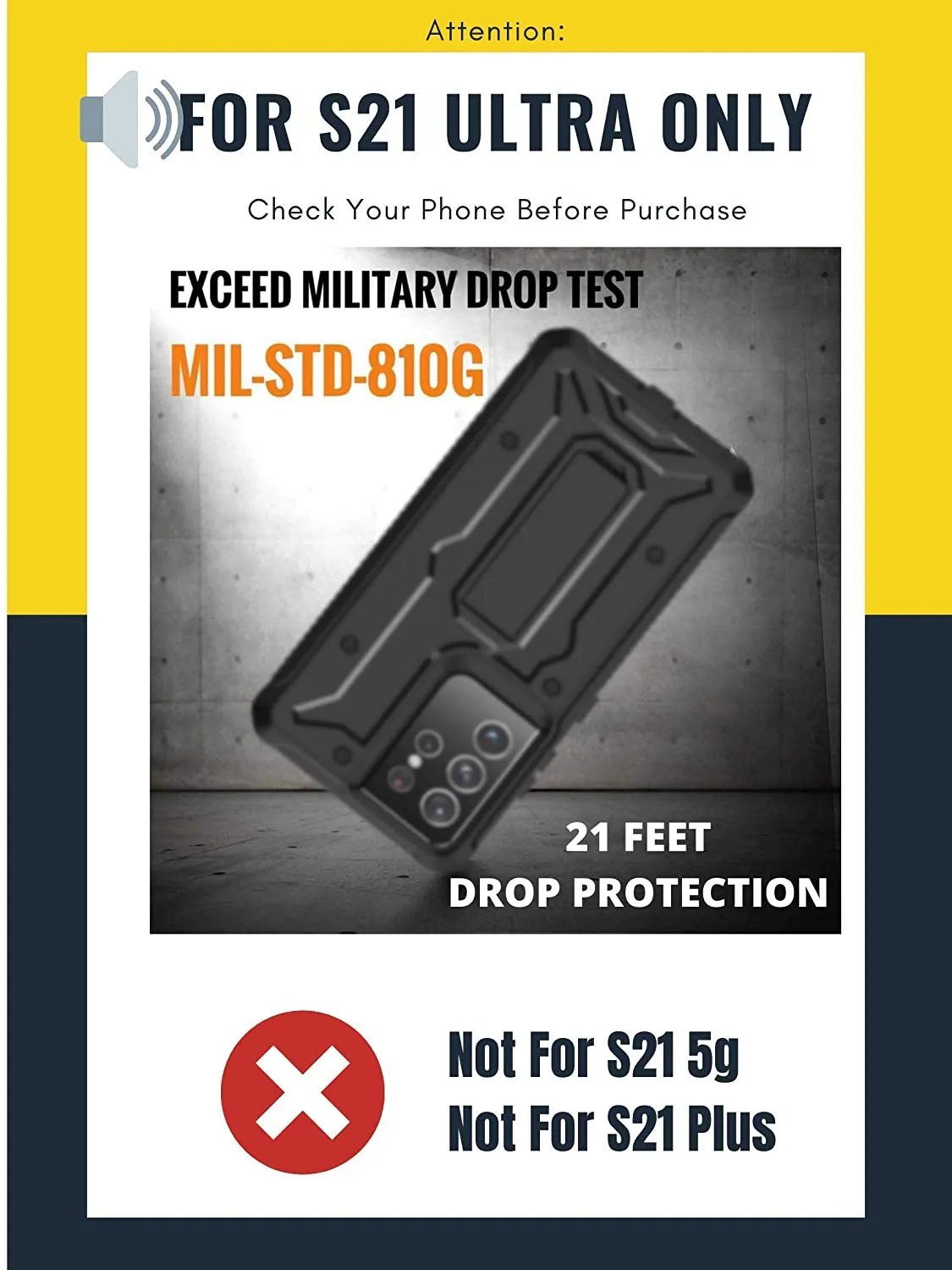 Samsung Galaxy S21 Ultra Military Grade Full-Body Rugged Case