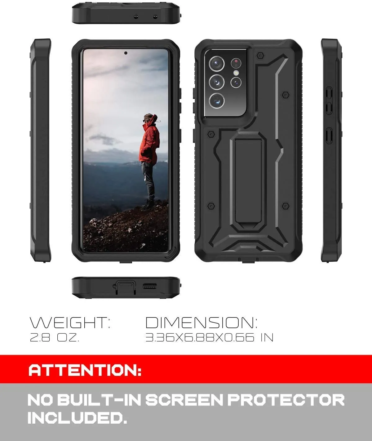 Samsung Galaxy S21 Ultra Military Grade Full-Body Rugged Case