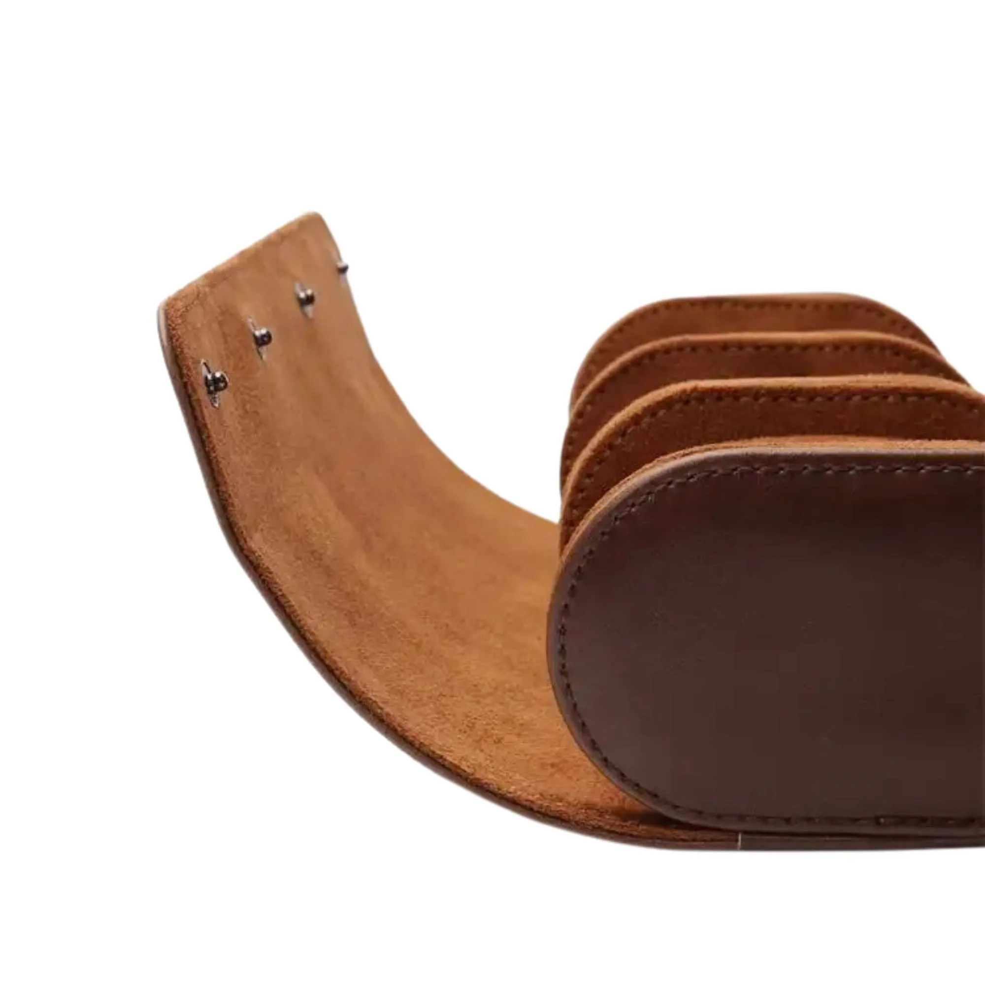 Seconds - Watch Roll Case for 3 in Brown Vegan Leather