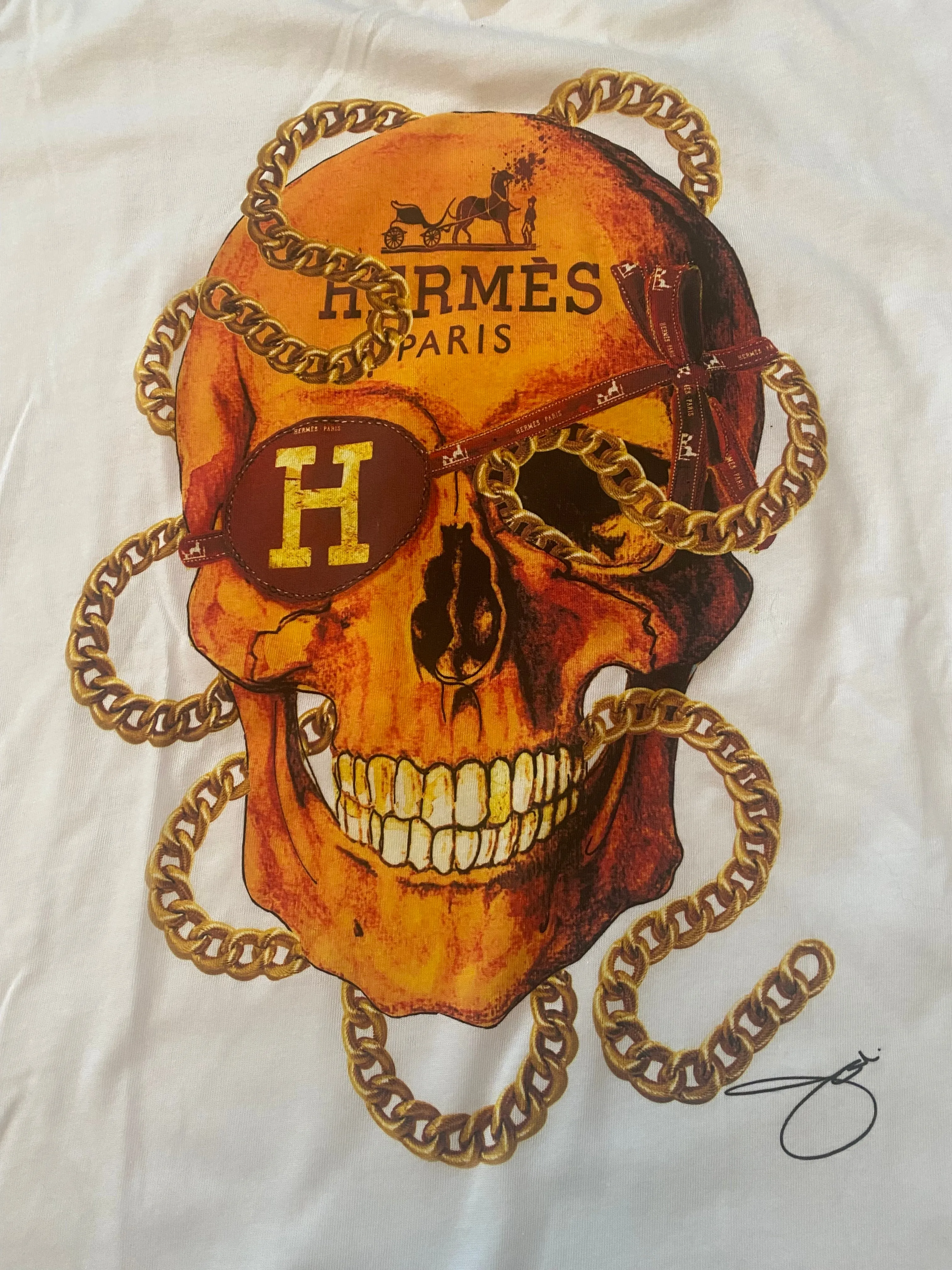 Skull in Chains Long Sleeve Tee