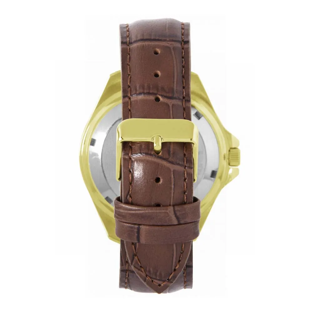 SSAFA, the Armed Forces charity - Brown Leather Strap 42mm Bezel Watch