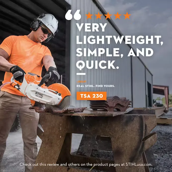 Stihl | TSA 230 Battery Cut-Off Machine | w/ AP 500 S battery & AL 500 charger (TSA230-AP500S-AL500-COMBO)