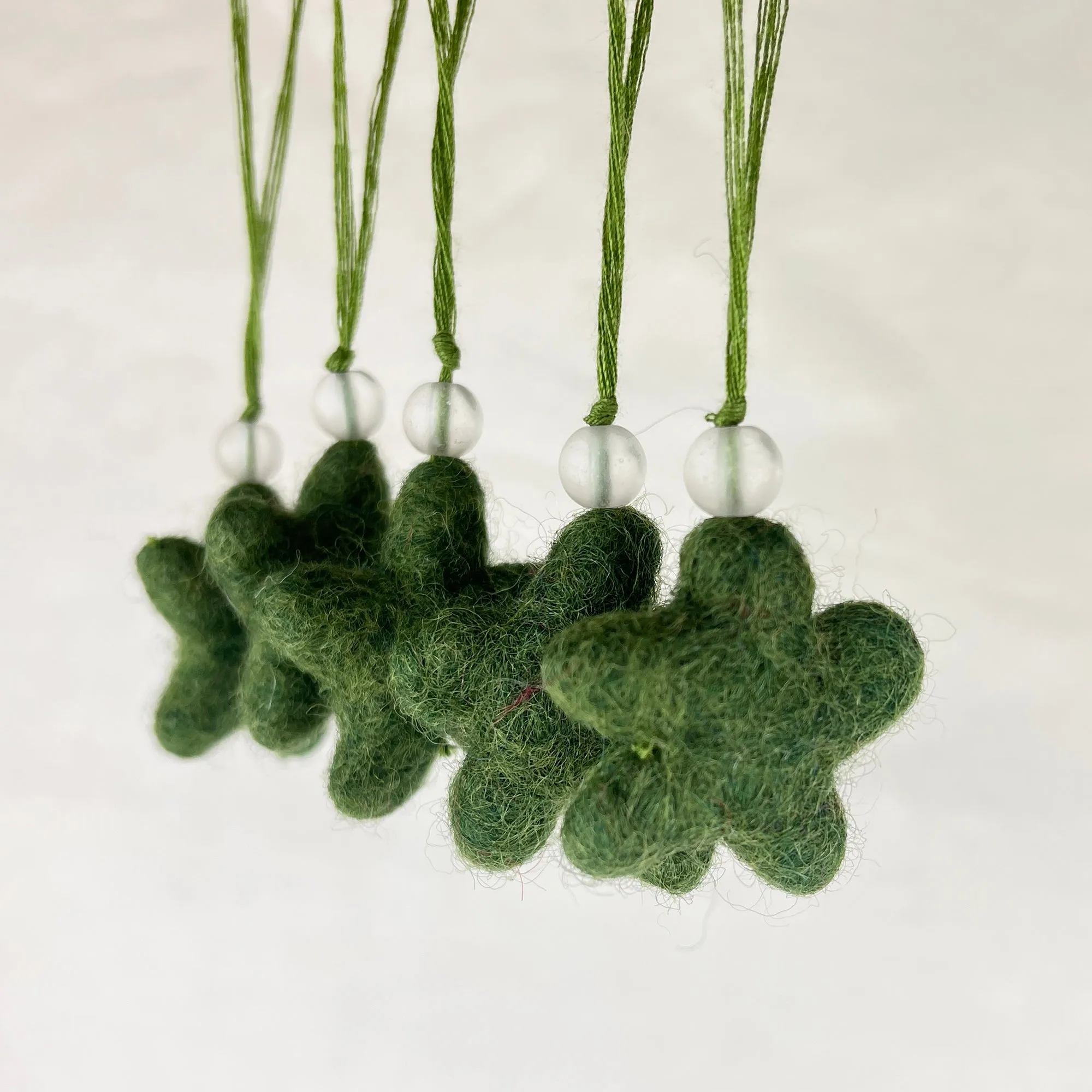 SUDARI Mini Felt Star Hanging Decoration Pack 5 (WS)