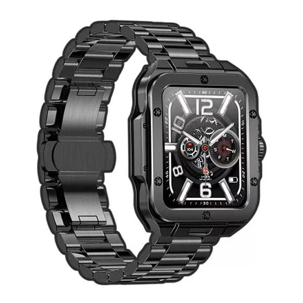 Swiss Military ALPS 2 Black Gun Metal Frame Gun Metal Strap-DKQ6