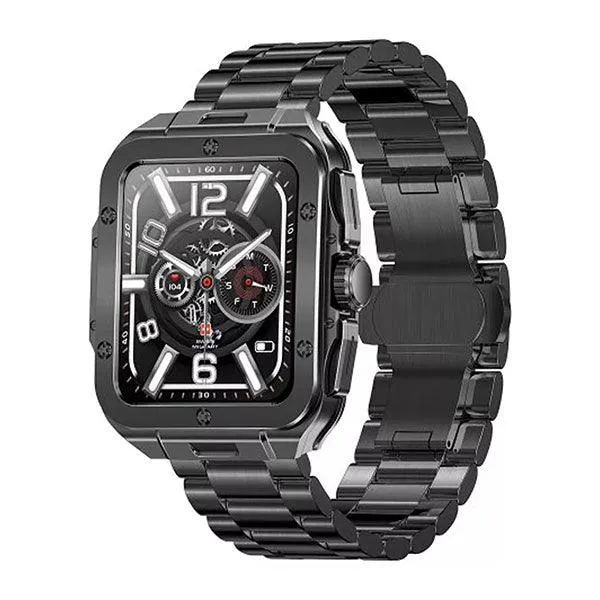 Swiss Military ALPS 2 Black Gun Metal Frame Gun Metal Strap-DKQ6