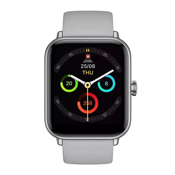 Swiss Military Alps Smart Watch Silicon Strap Grey-2ZS4