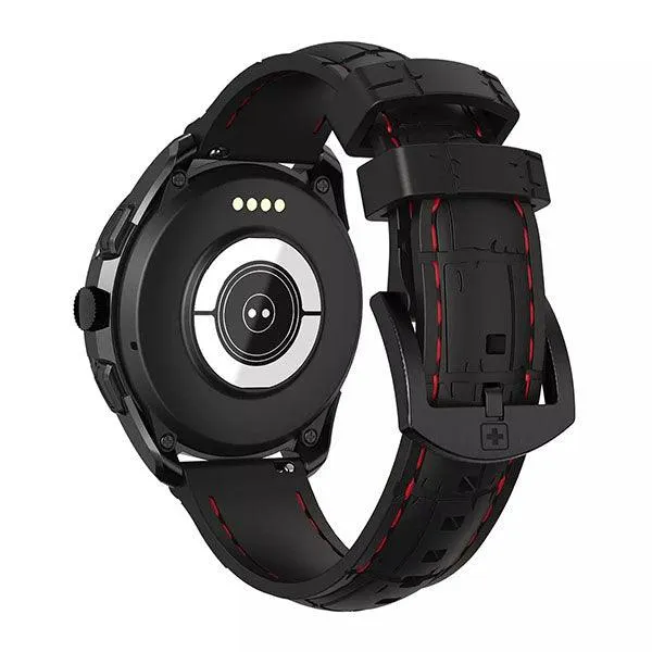 Swiss Military Dom Smart Watch Silicon Strap Black-SD3I