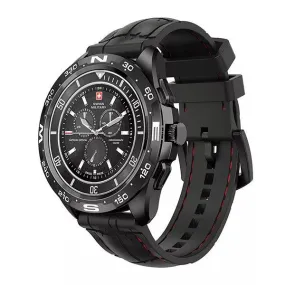 Swiss Military Dom Smart Watch Silicon Strap Black-SD3I