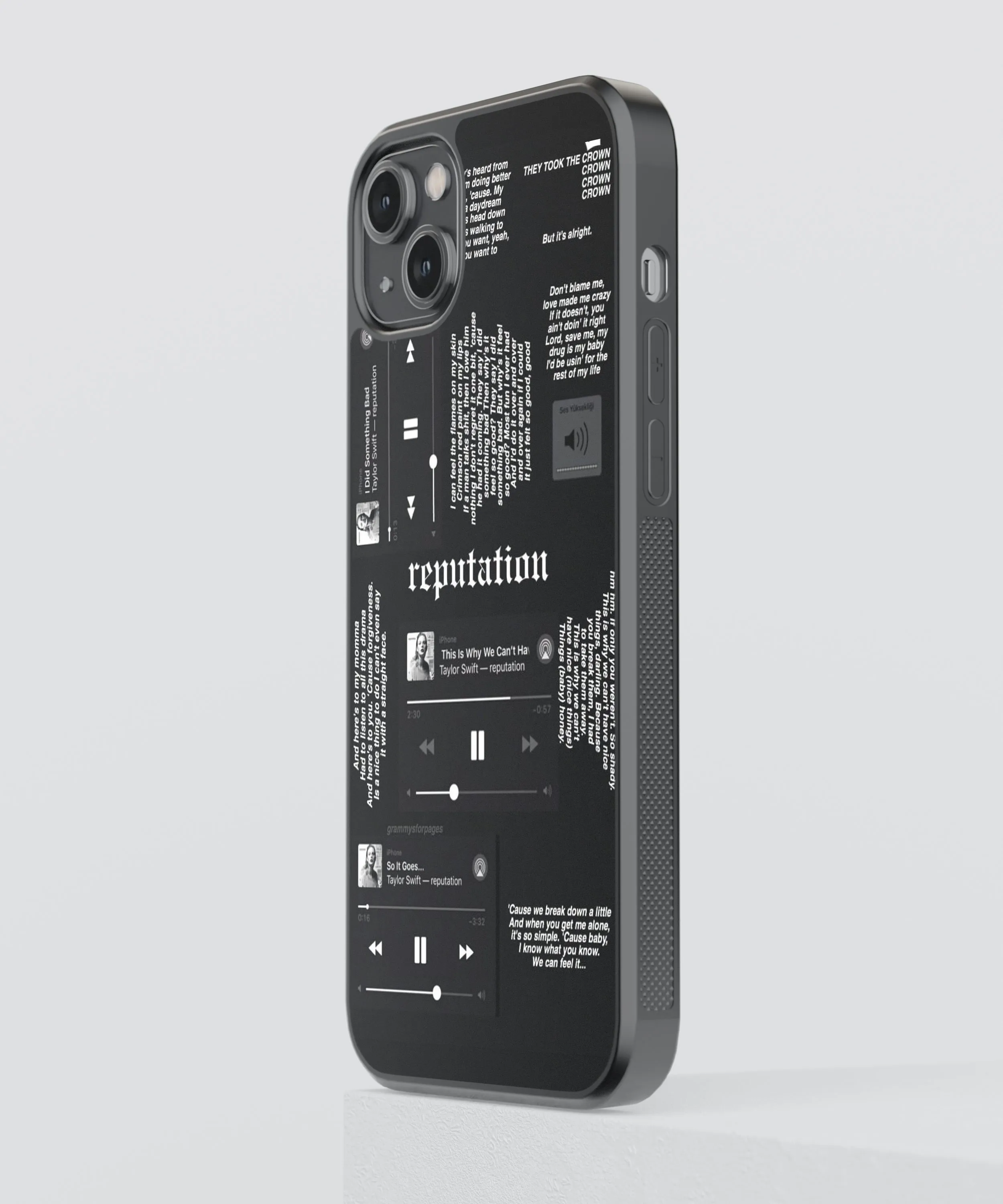 Taylor Swift Reputation Spotify Glass Phone Case Cover