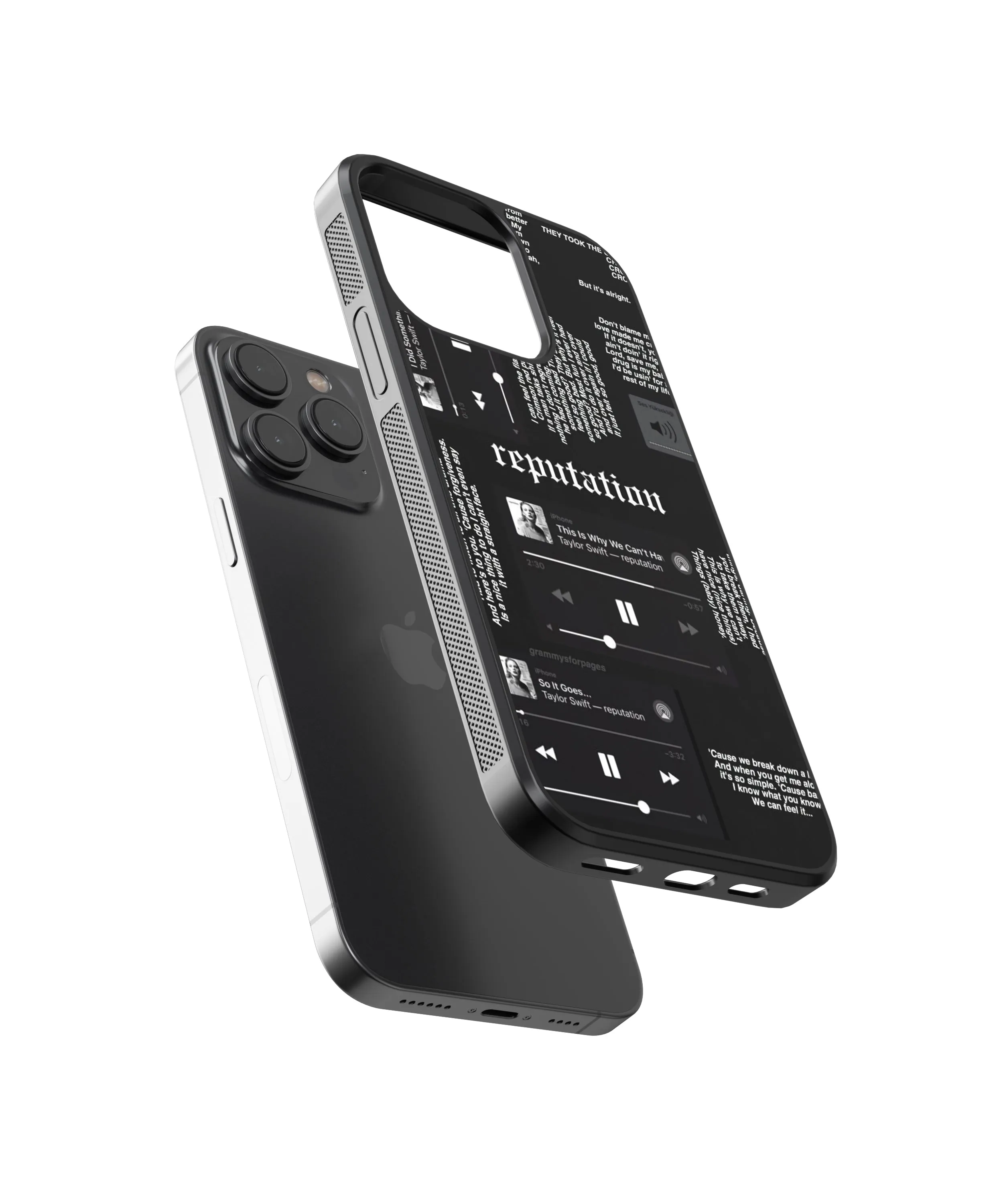 Taylor Swift Reputation Spotify Glass Phone Case Cover