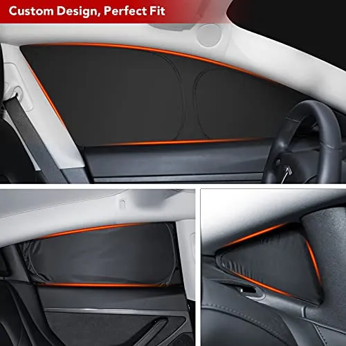 Tesla Model 3 Privacy Curtains/Sunshades (6 Piece Set)