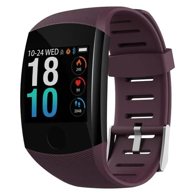 Touchscreen Smart Wristband Heart Rate Blood Pressure Pedometer Waterproof Fitness Tracker For Android iPhone