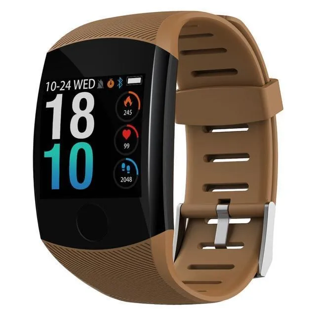 Touchscreen Smart Wristband Heart Rate Blood Pressure Pedometer Waterproof Fitness Tracker For Android iPhone