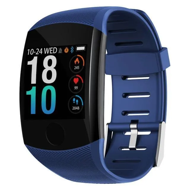 Touchscreen Smart Wristband Heart Rate Blood Pressure Pedometer Waterproof Fitness Tracker For Android iPhone