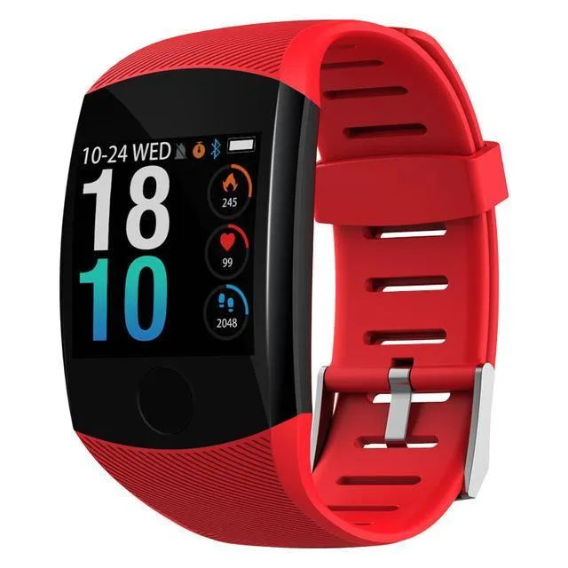 Touchscreen Smart Wristband Heart Rate Blood Pressure Pedometer Waterproof Fitness Tracker For Android iPhone