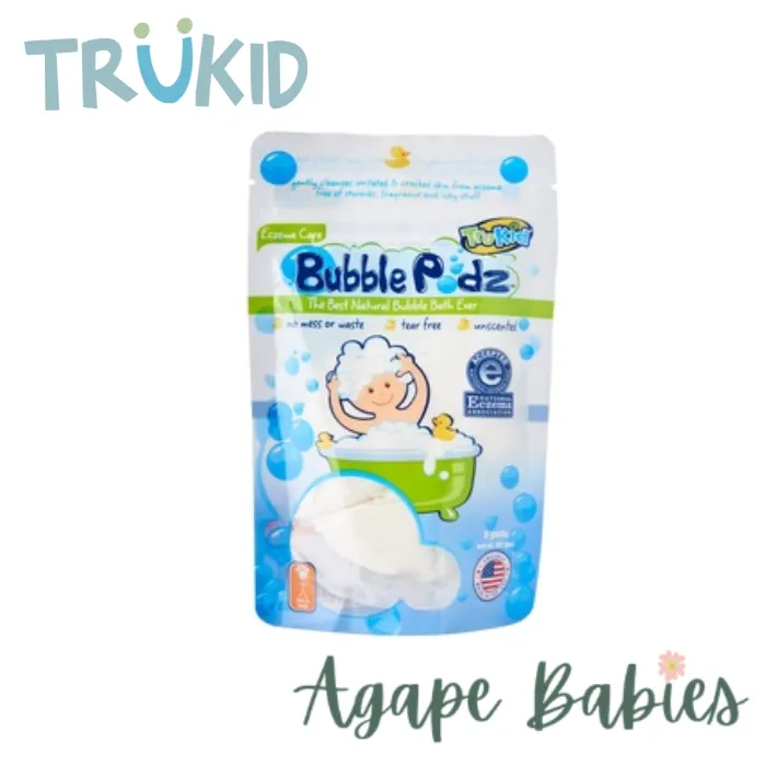 TruKid Easy Eczema Bubble Podz, 8 pcs Exp: 03/27