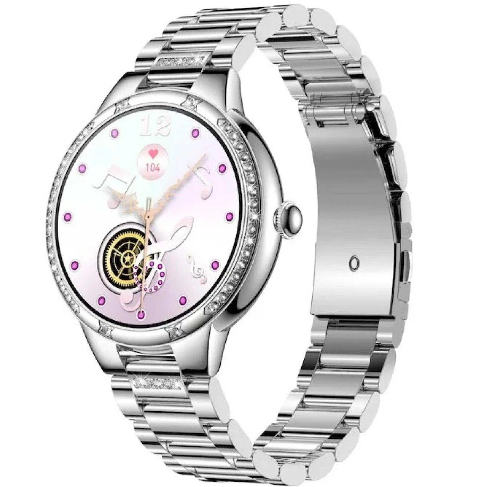 TUTT L6 Classic Ladies AMOLED Screen Women Health Smart Watch Pedometer BT Calling Voice Assistant Smartwatch