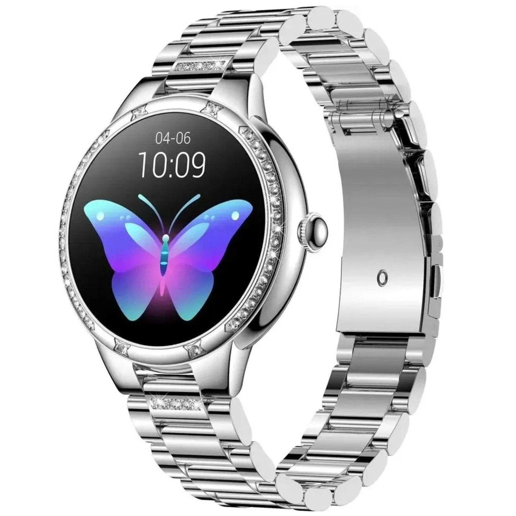 TUTT L6 Classic Ladies AMOLED Screen Women Health Smart Watch Pedometer BT Calling Voice Assistant Smartwatch