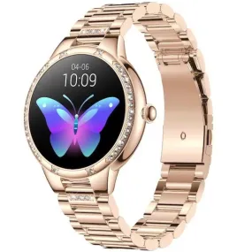 TUTT L6 Classic Ladies AMOLED Screen Women Health Smart Watch Pedometer BT Calling Voice Assistant Smartwatch