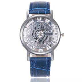 W155 Blue Band Silver Gears Collection Quartz Watch