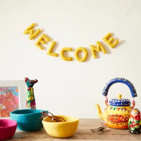 WELCOME Letter Garland Felt Welcome 95cm (WS)