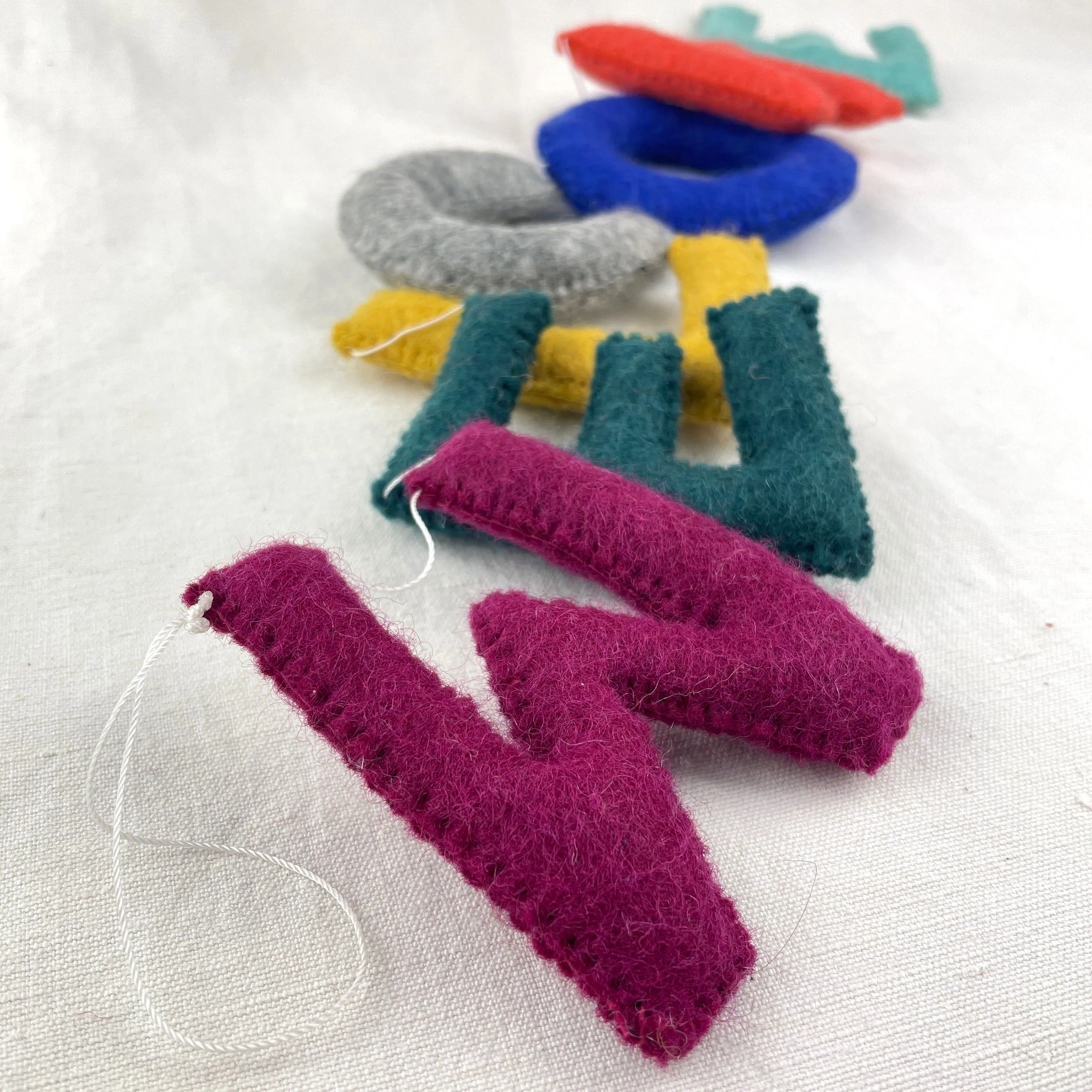 WELCOME Letter Garland Felt Welcome 95cm (WS)