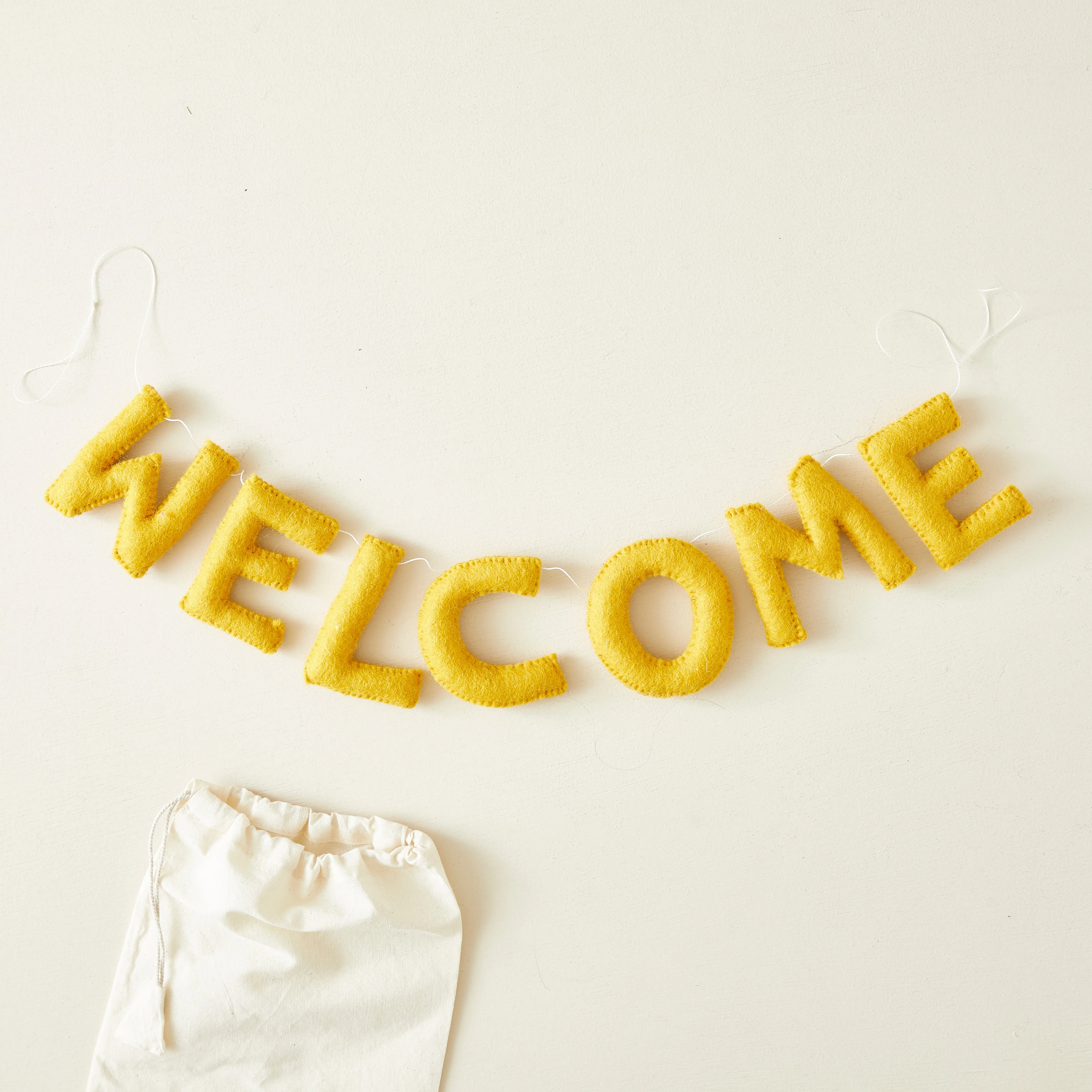 WELCOME Letter Garland Felt Welcome 95cm (WS)